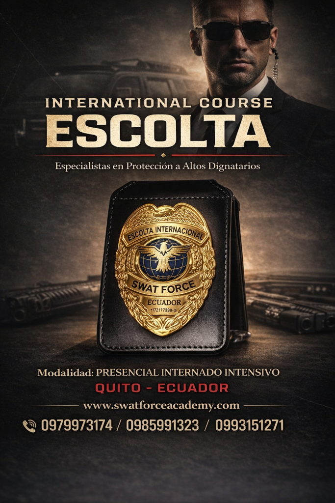 CURSO INTERNACIONAL DE ESCOLTAS, ESPECIALIZACION EN PROTECCIÓN A ALTOS DIGNATARIOS