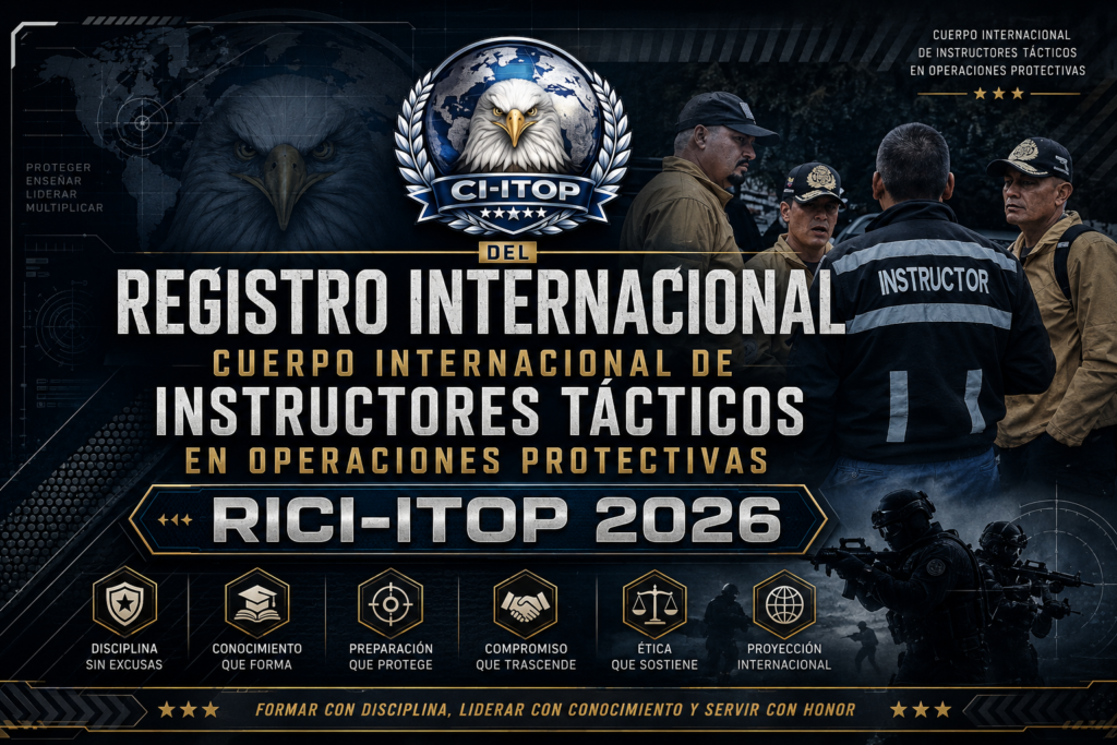REGISTRO INTERNACIONAL DEL CUERPO INTERNACIONAL DE INSTRUCTORES TÁCTICOS EN OPERACIONES PROTECTIVAS – RICI-ITOP 2026
