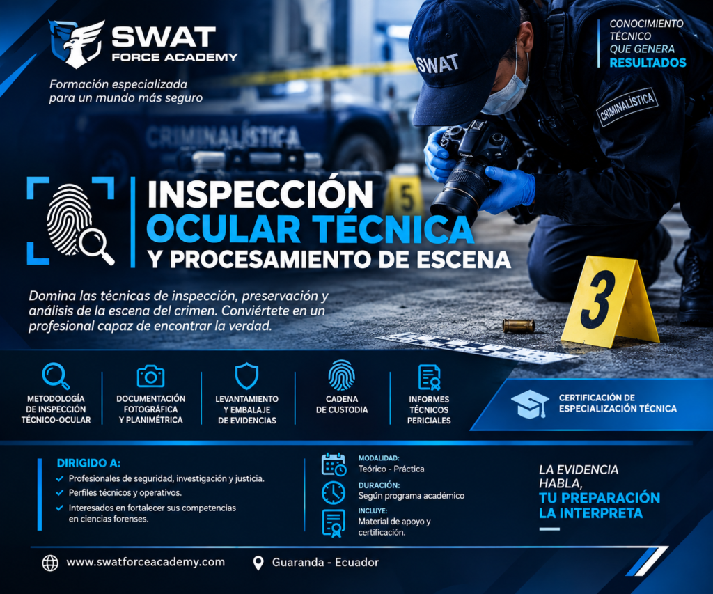 INSPECCIÓN OCULAR TÉCNICA Y PROCESAMIENTO DE ESCENA